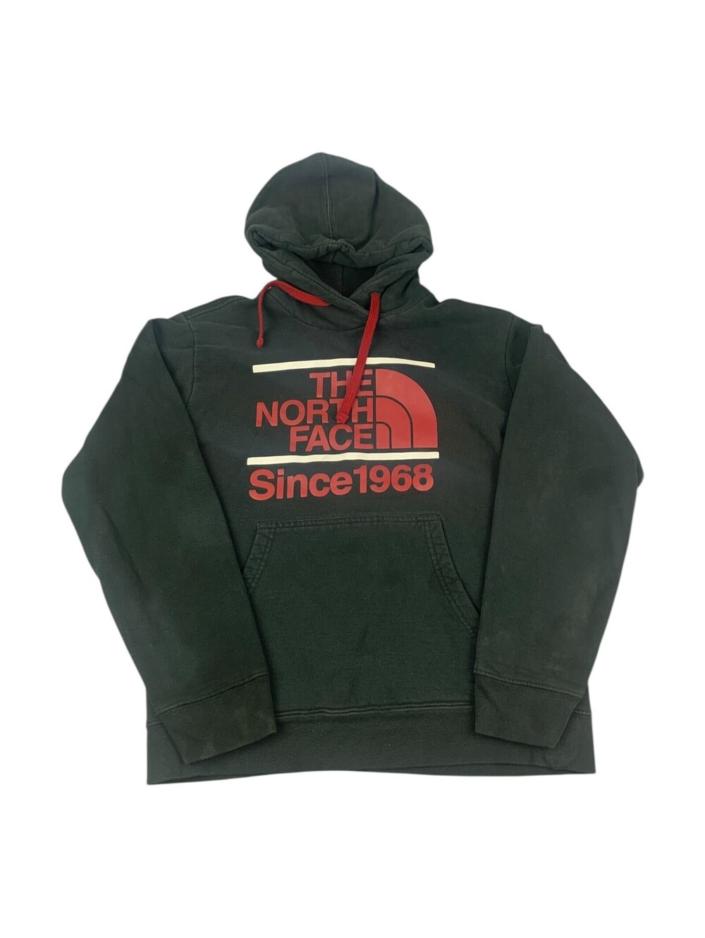 The North Face Hoodie Sweatshirt, Since 1968, Black w/ Red, Men’s Size Medium